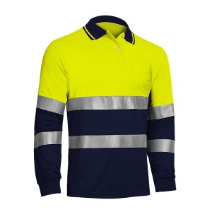 POLO MANGA LARGA ALTA VISIBILIDAD COMBINADO ADEEPI - CLASE 2
