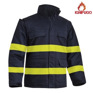 PARKA IGNÍFUGA DE PROTECCIÓN ALTA VISIBILIDAD SARECO ADEEPI (ALGODÓN)