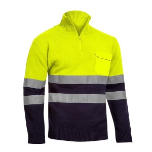 JERSEY 1/2 CREMALLERA ALTA VISIBILIDAD COMBINADO ADEEPI - CLASE 2