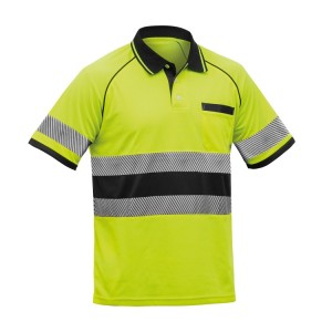 POLO FORTE ALTA VISIBILIDAD MANGA CORTA ADEEPI - CLASE 2